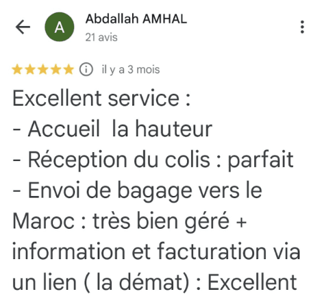 SmartColis review client 1